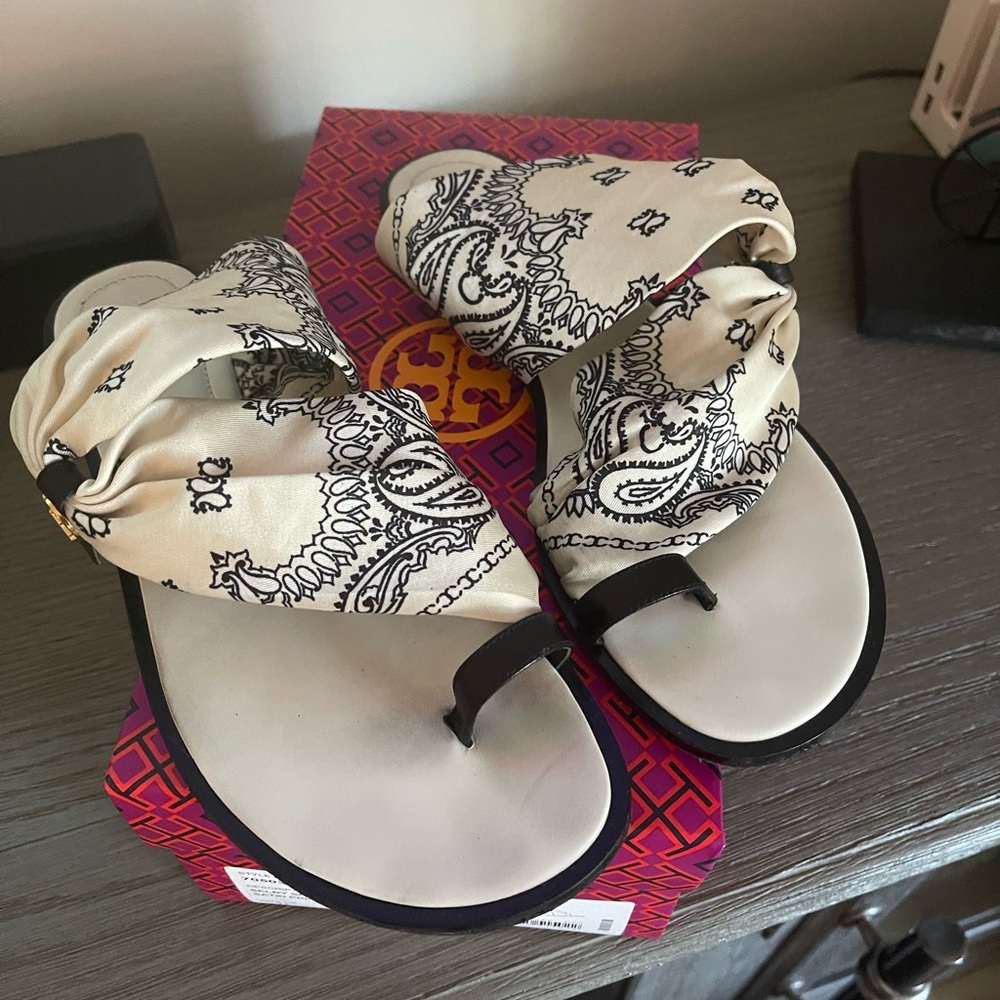 Tory Burch Scarf Sandals